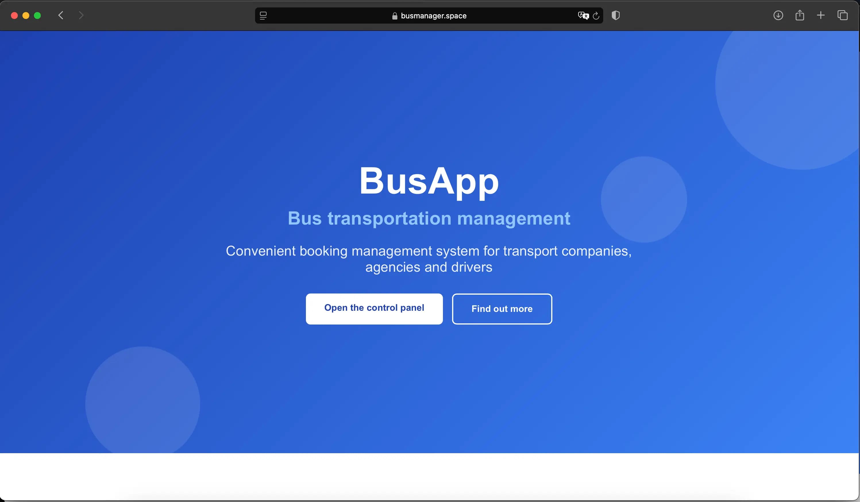 Bus Manager