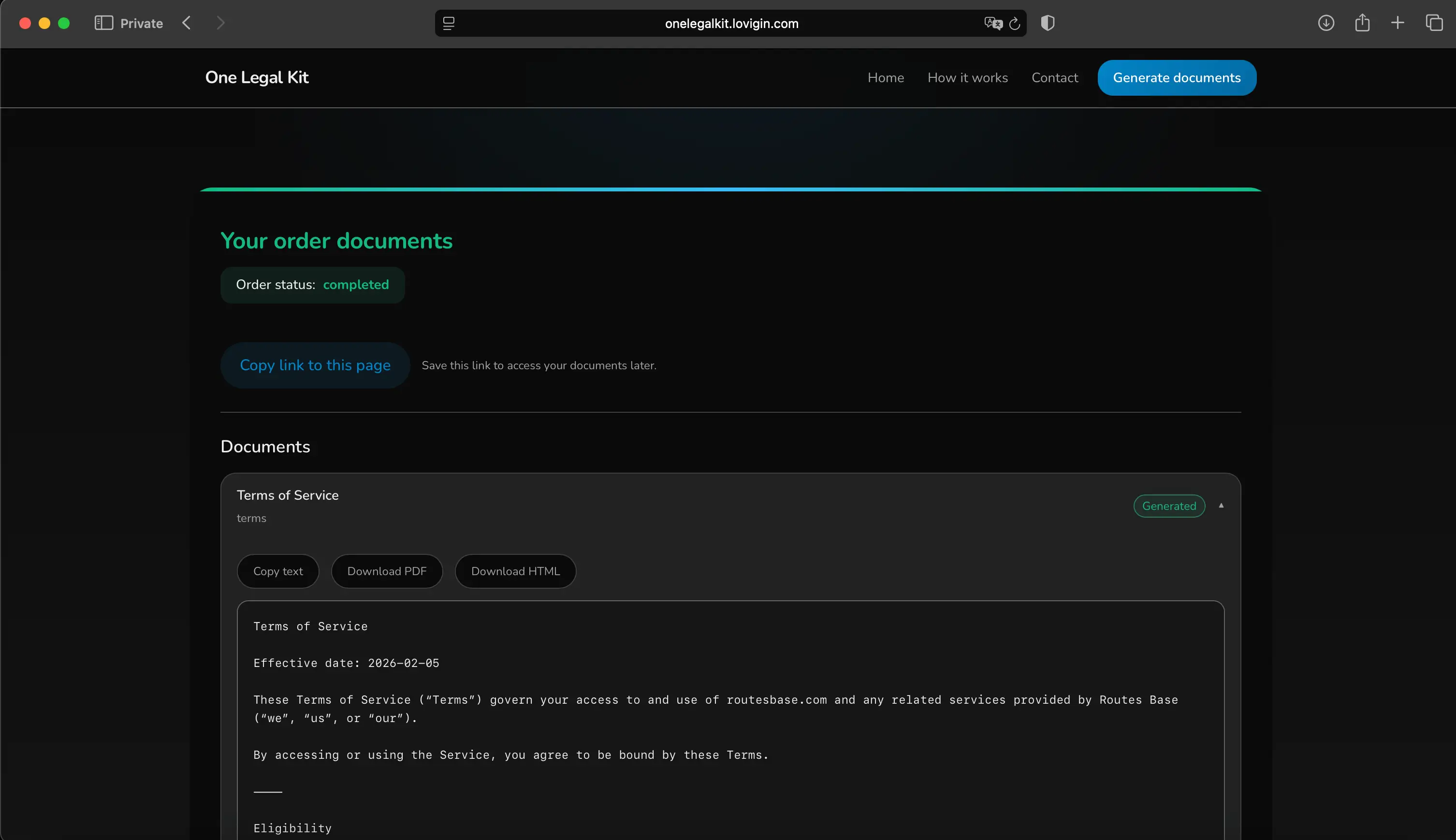 One Legal Kit screenshot 2