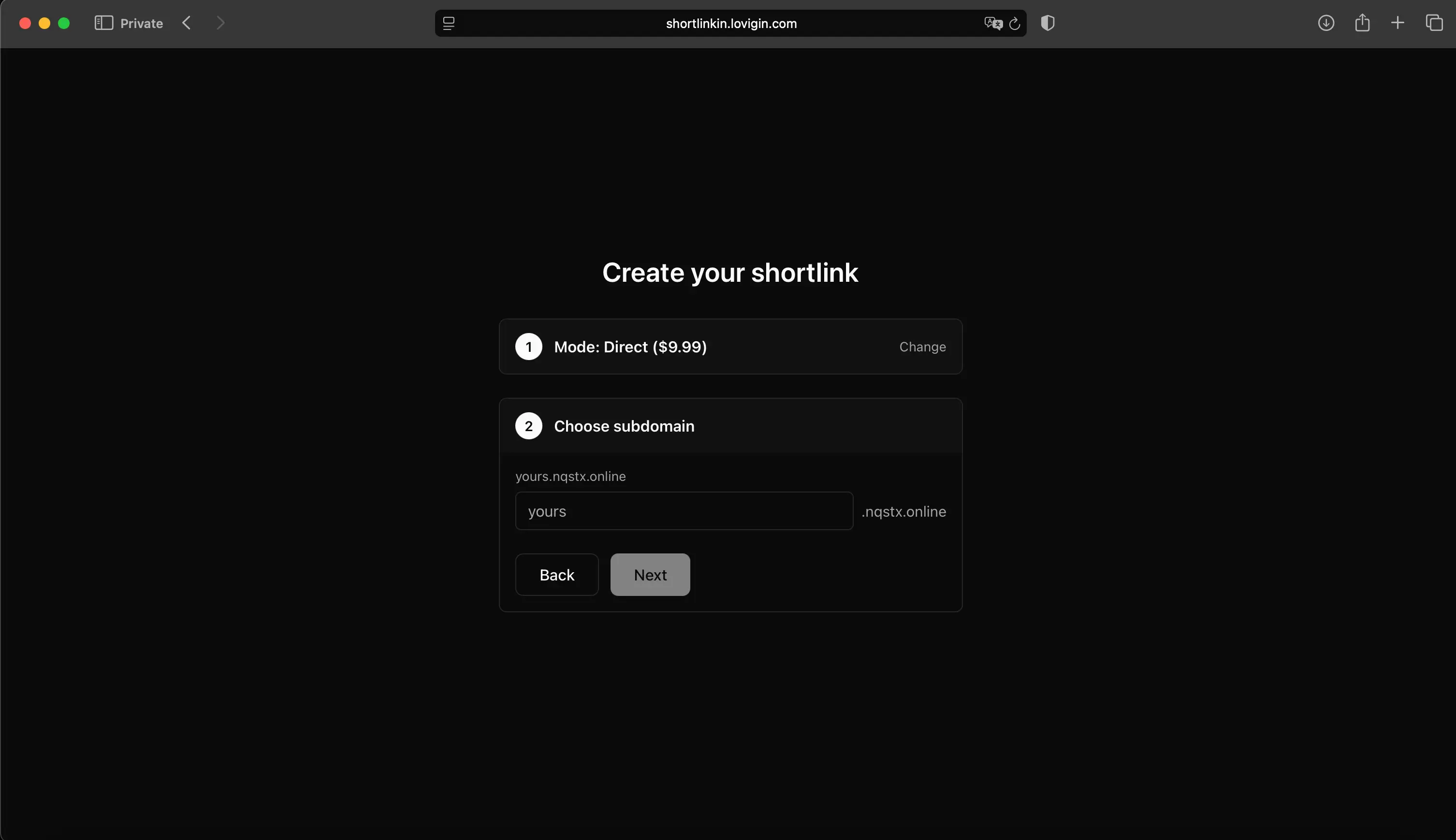 Shortlinkin screenshot 3